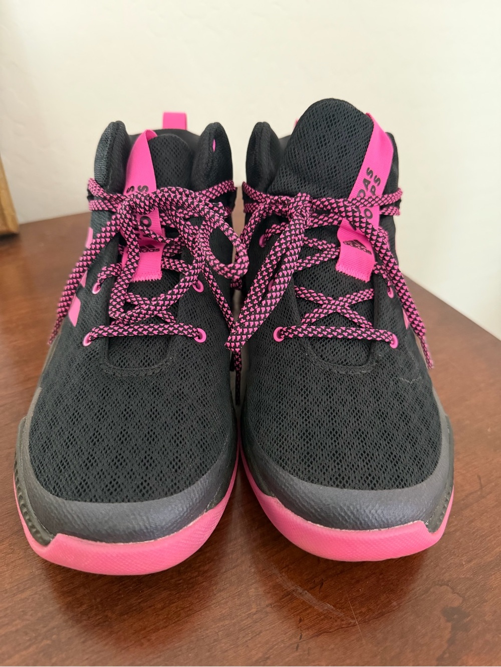 adidas Black and Pink Performance Trainers - Picture 2 of 4